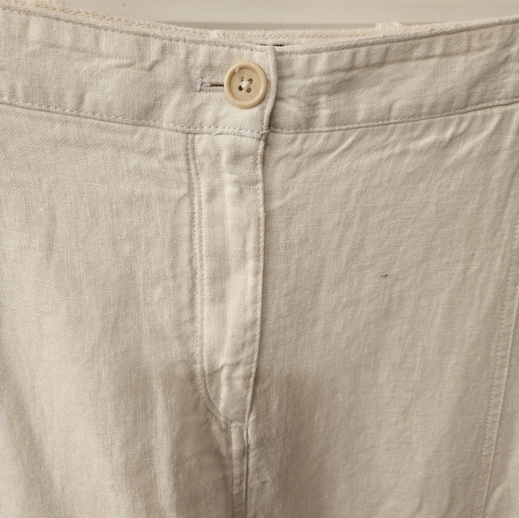 NWT - Talbots Linen White Midi Skirt - Size 12 - Picture 2 of 7